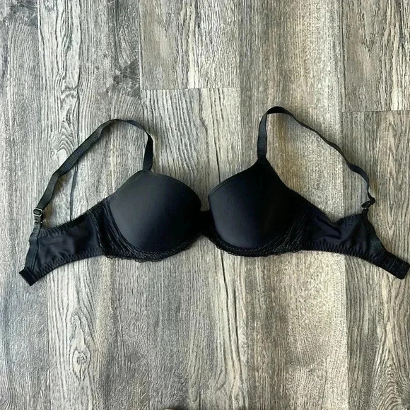 Wacoal Bra Black La Femme Contour Bra Size 34D Adjustable Straps Smooth Contour - Picture 9 of 10